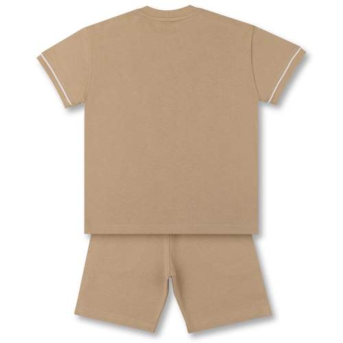 CONJUNTO CAMISETA E BERMUDA TEDDY BANANAS INFANTIL 8333