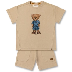 CONJUNTO CAMISETA E BERMUDA TEDDY CONJUNTO INFANTIL 8272