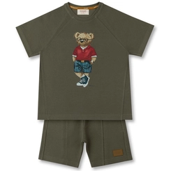 CONJUNTO CAMISETA E BERMUDA TEDDY ÓCULOS INFANTIL 8269