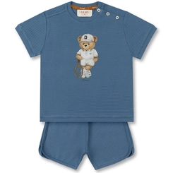 CONJUNTO CAMISETA E BERMUDA TEDDY TÊNIS BEBÊ 8210