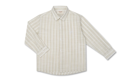 CAMISA ALGODÃO LISTRADA ML INFANTIL 7711 CAMISA ALGODÃO LISTRADA ML INFANTIL 7711 Gelo 1