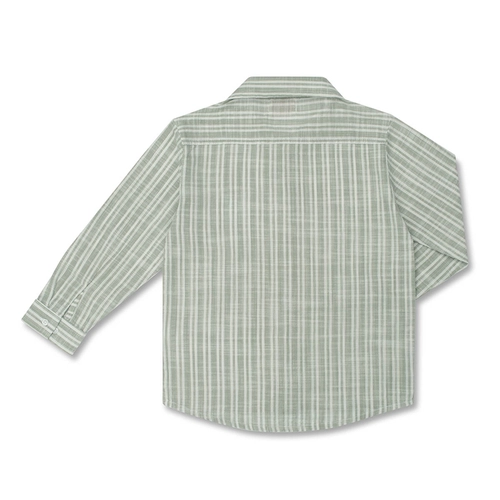 CAMISA ALGODÃO LISTRADA ML INFANTIL 7711 CAMISA ALGODÃO LISTRADA ML INFANTIL 7711 Gelo 1