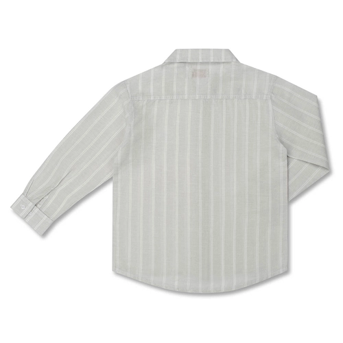 CAMISA LINHO LISTRADA ML INFANTIL 7712 CAMISA LINHO LISTRADA ML INFANTIL 7712 Denim 8