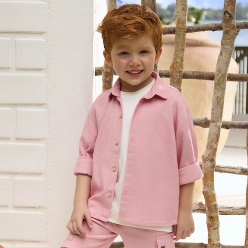 CAMISA LINHO ELASTANO BORDADO DAME 7719 CAMISA LINHO ELASTANO BORDADO DAME 7719   Rosa pastel 3