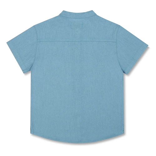 CAMISA LINHO MC INFANTIL 7855 CAMISA LINHO MC INFANTIL 7855  Azul capri 3