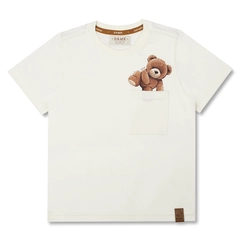 CAMISETA ALGODÃO TEDDY BOLSO MC INFANTIL 7743