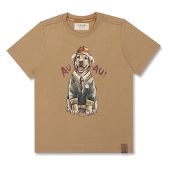 CAMISETA ALGODÃO CACHORRO GOLDEN MC INFANTIL 7749