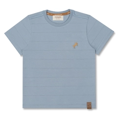 CAMISETA ALGODÃO PIMA LISTRADA BORDADO MC INFANTIL 7757