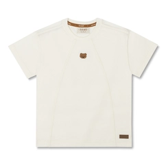 CAMISETA ALGODÃO RECORTES BORDADO TEDDY MC INFANTIL 7734