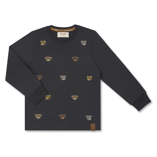 CAMISETA ALGODÃO TEDDY MINI ROSTOS ML INFANTIL 7764 CAMISETA ALGODÃO TEDDY MINI ROSTOS ML INFANTIL 7764 Grafite 3