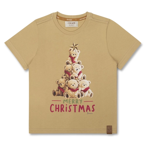 CAMISETA ALGODÃO TEDDY NATAL MC INFANTIL 7861 CAMISETA ALGODÃO TEDDY NATAL MC INFANTIL 7861  Off 4