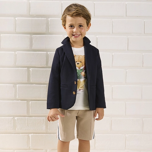 BLAZER SOCIAL PONTO ROMA INFANTIL P016 BLAZER SOCIAL PONTO ROMA INFANTIL P016  Marinho 12