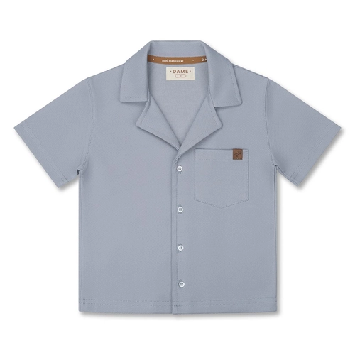 CONJUNTO MALHA CAMISA RESORT E BERMUDA INFANTIL 7774 Delavê