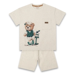 CONJUNTO ELASTANO CAMISETA E BERMUDA 7778