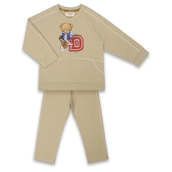CONJUNTO LONGO MOLETOM VIVOS TEDDY COLLEGE D INFANTIL 7793