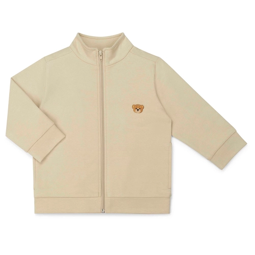 CONJUNTO MOLETOM JAQUETA PATCH ROSTO URSO 7378 Cinza