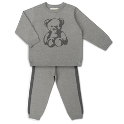 CONJUNTO TRICOT URSO CALÇA LITRA NA LATERAL 7395