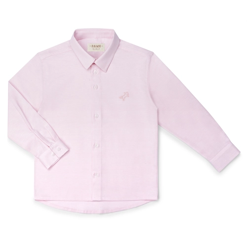 CAMISA LISA OXFORD  BORDADO 7405 CAMISA LISA OXFORD  BORDADO 7405  Rosa pastel 3