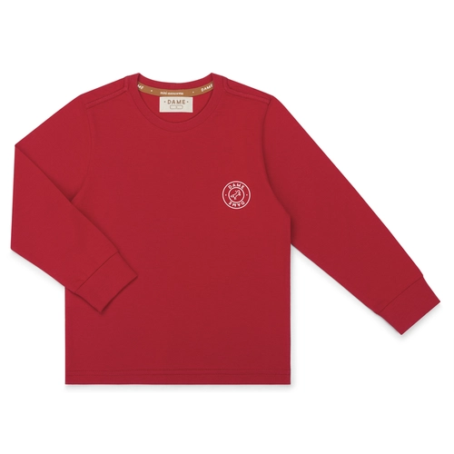CAMISETA ALGODÃO MANGA LONGA BÁSICA 7446 CAMISETA ALGODÃO MANGA LONGA BÁSICA 7446  Vermelho 3