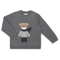 BLUSA TRICOT JACQUARD URSO NERD 7557
