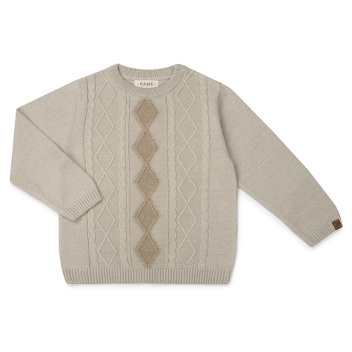 BLUSA TRICOT INTÁRSIA ARAN 7540