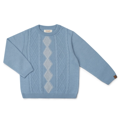 BLUSA TRICOT INTÁRSIA ARAN 7540