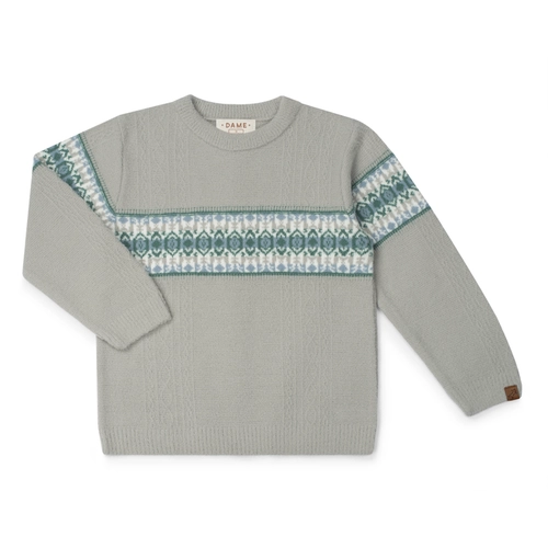 BLUSA TRICOT BARRADO ÉTNICO 7544