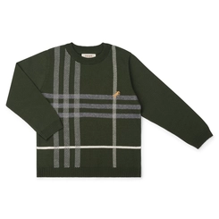 BLUSA TRICOT XADREZ INTÁRSIA 7551