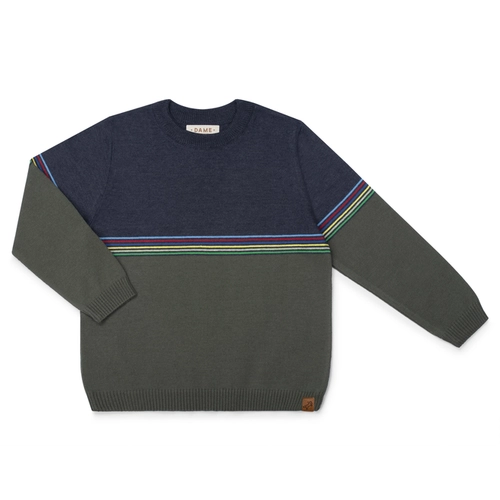 BLUSA TRICOT LISTRADO MULTICOLOR 7563