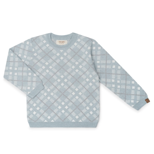 BLUSA TRICOT XADREZ ESCOCÊS 7550