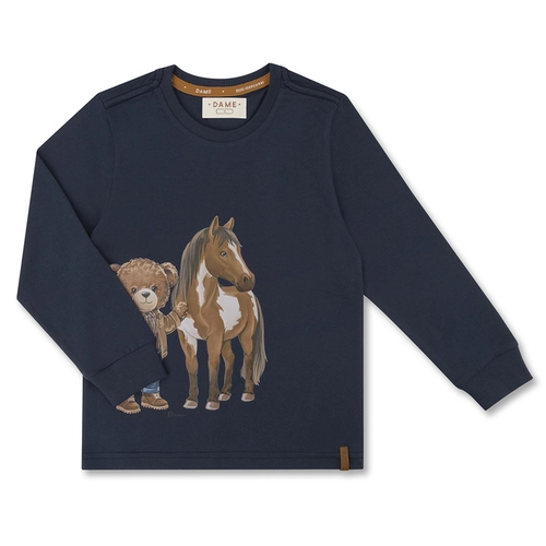 CAMISETA ALGODÃO TEDDY CAVALO ML INFANTIL 7963 CAMISETA ALGODÃO TEDDY CAVALO ML INFANTIL 7963 Linho 12