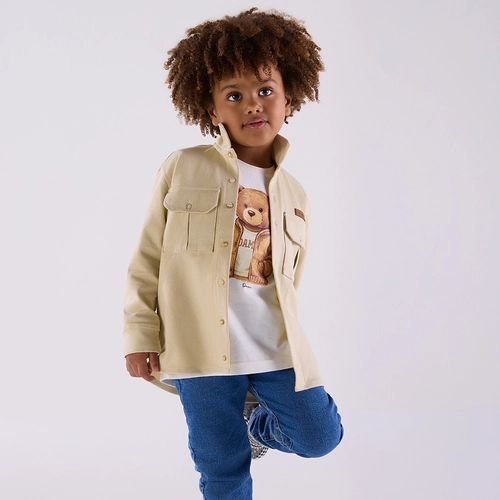 CAMISETA ALGODÃO TEDDY JAQUETA ML INFANTIL 7966 CAMISETA ALGODÃO TEDDY JAQUETA ML INFANTIL 7966 Off 3