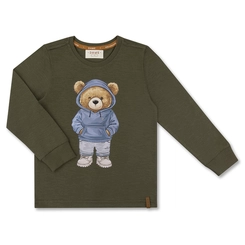 CAMISETA ALGODÃO TEDDY CANGURÚ ML INFANTIL 7973