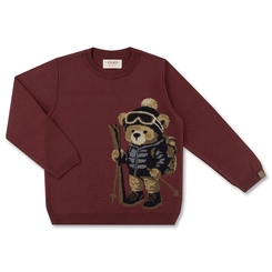 BLUSA TRICÔ JACQUARD TEDDY ALPINISTA INFANTIL 8112