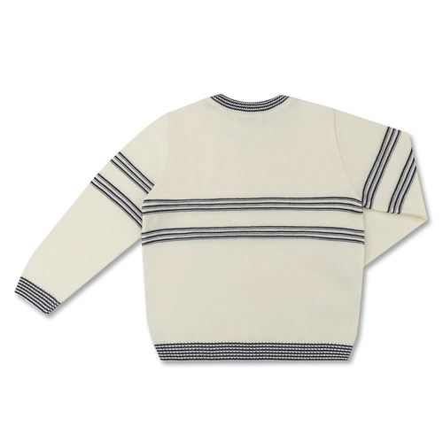 BLUSA TRICÔ LISTRAS E TRANÇAS INFANTIL 8094