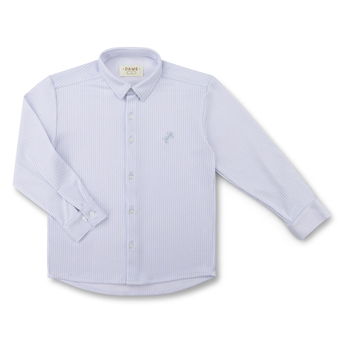 CAMISA MALHA LISTRADA CLÁSSICA ML INFANTIL 7910 CAMISA MALHA LISTRADA CLÁSSICA ML INFANTIL 7910 Azul bebê 12