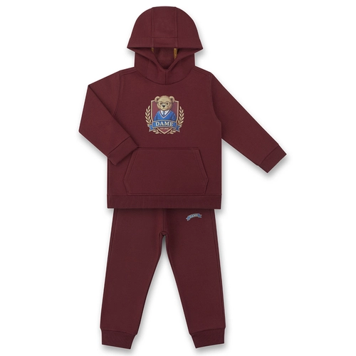CONJUNTO AGASALHO/CALÇA MOLETOM FELPADO TEDDY UNIVERSITY INFANTIL 8031