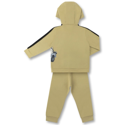 CONJUNTO AGASALHO/CALÇA MOLETOM ELASTANO TEDDY JEEP INFANTIL 8016 Couro