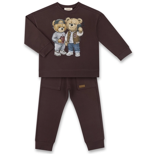 CONJUNTO AGASALHO/CALÇA MOLETOM FRIENDS INFANTIL 8017 Tartufo