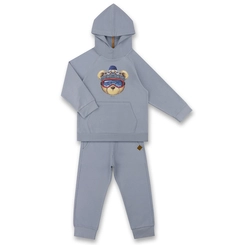 CONJUNTO AGASALHO/CALÇA MOLETOM ELASTANO TEDDY ÓCULOS SKI INFANTIL 8018
