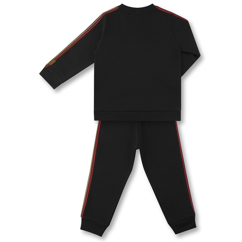 CONJUNTO AGASALHO/CALÇA MOLETOM FELPADO PATCH TEDDY SKI INFANTIL 8030 Caramelo