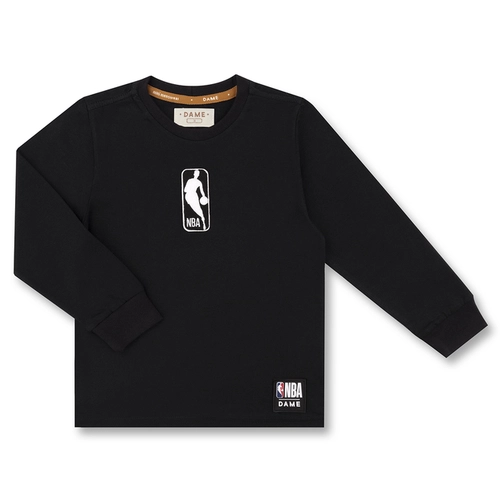 CAMISETA ALGODÃO NBA LOGOMAN ML INFANTIL 8176 CAMISETA ALGODÃO NBA LOGOMAN ML INFANTIL 8176  Branco 6
