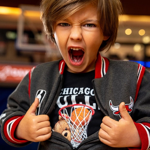 CAMISETA ALGODÃO NBA TEDDY CHICAGO BULLS MC INFANTIL 8155