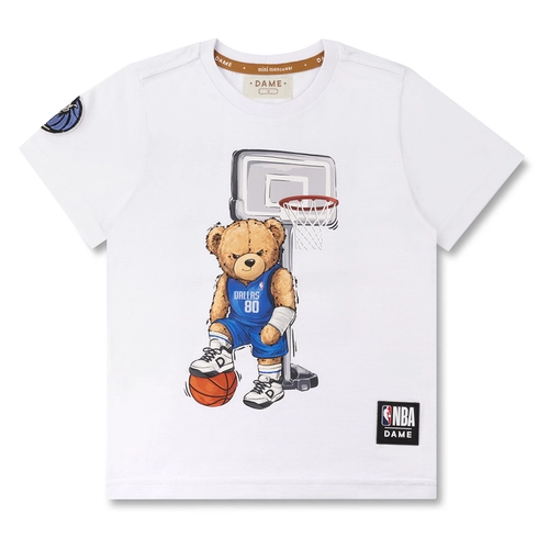 CAMISETA ALGODÃO NBA TEDDY DALLAS MAVERICKS MC INFANTIL 8166 CAMISETA ALGODÃO NBA TEDDY DALLAS MAVERICKS MC INFANTIL 8166  Branco 12