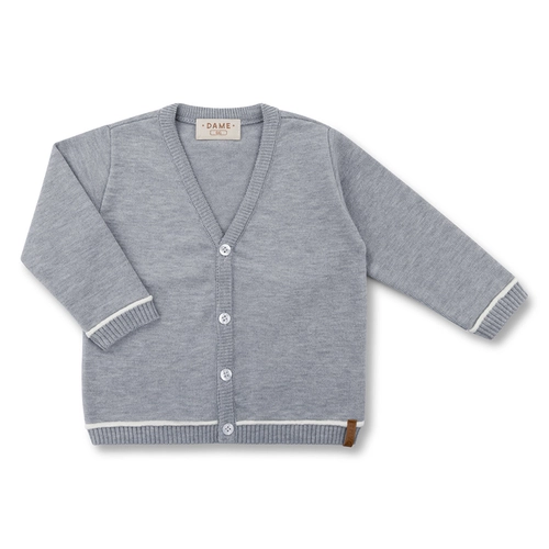 CARDIGAN TRICÔ CASHMERE CLÁSSICO BEBÊ 7877 CARDIGAN TRICÔ CASHMERE CLÁSSICO BEBÊ 7877  Cinza P
