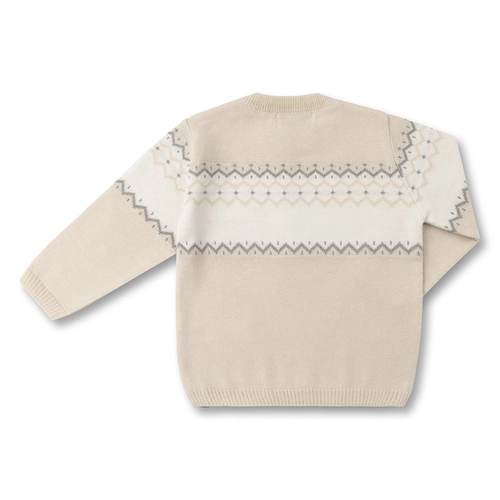 BLUSA TRICÔ JACQUARD ÉTNICO URSOS BEBÊ 7874