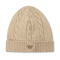 GORRO TRICÔ CASHMERE TRANÇAS PATCH TEDDY MINI INFANTIL 8116