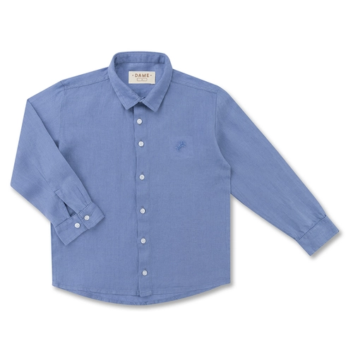 CAMISA 100% LINHO ML INFANTIL 7906 CAMISA 100% LINHO ML INFANTIL 7906 Denim 1