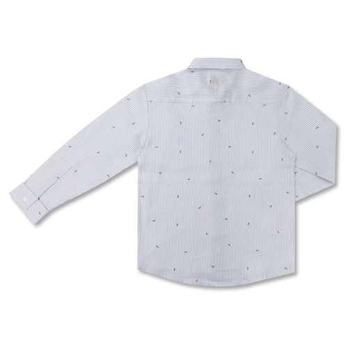 CAMISA 100% LINHO ESTAMPA NAVY ML INFANTIL 7907 CAMISA 100% LINHO ESTAMPA NAVY ML INFANTIL 7907 Branco 3
