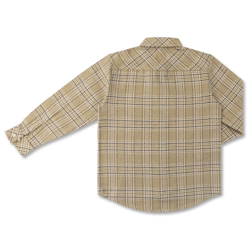 CAMISA XADREZ FLANELA ALGODÃO ML INFANTIL 7933 CAMISA XADREZ FLANELA ALGODÃO ML INFANTIL 7933  Caramelo 12